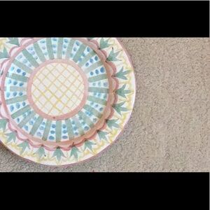 Retired Mackenzie Childs dinner plate.